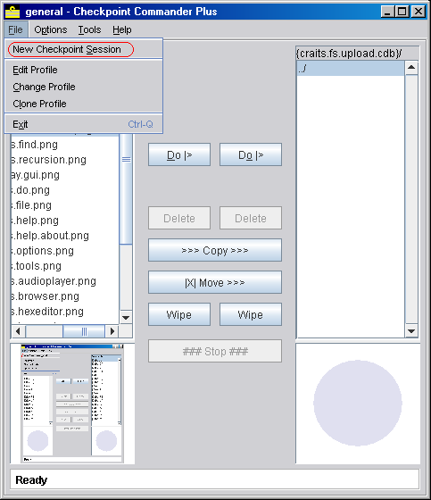 CPC+ File Menu